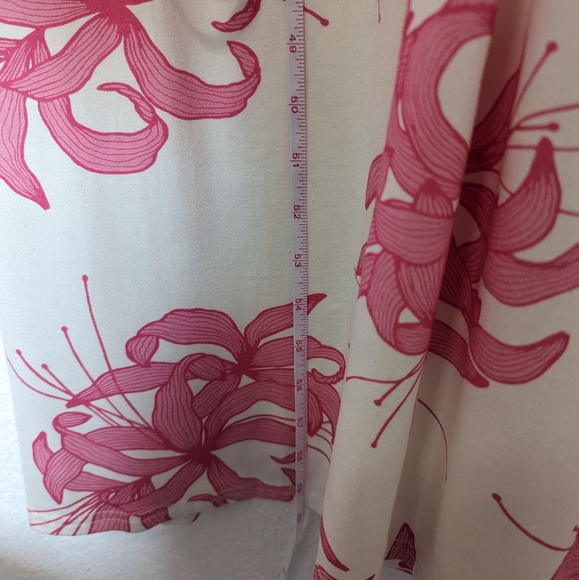 Madderson London Annabel Hydrangea Maxi Dress Large Pink White Maternity - Picture 6 of 7